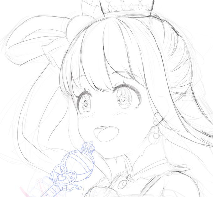ルーナ姫、描き方を理解していきたい 