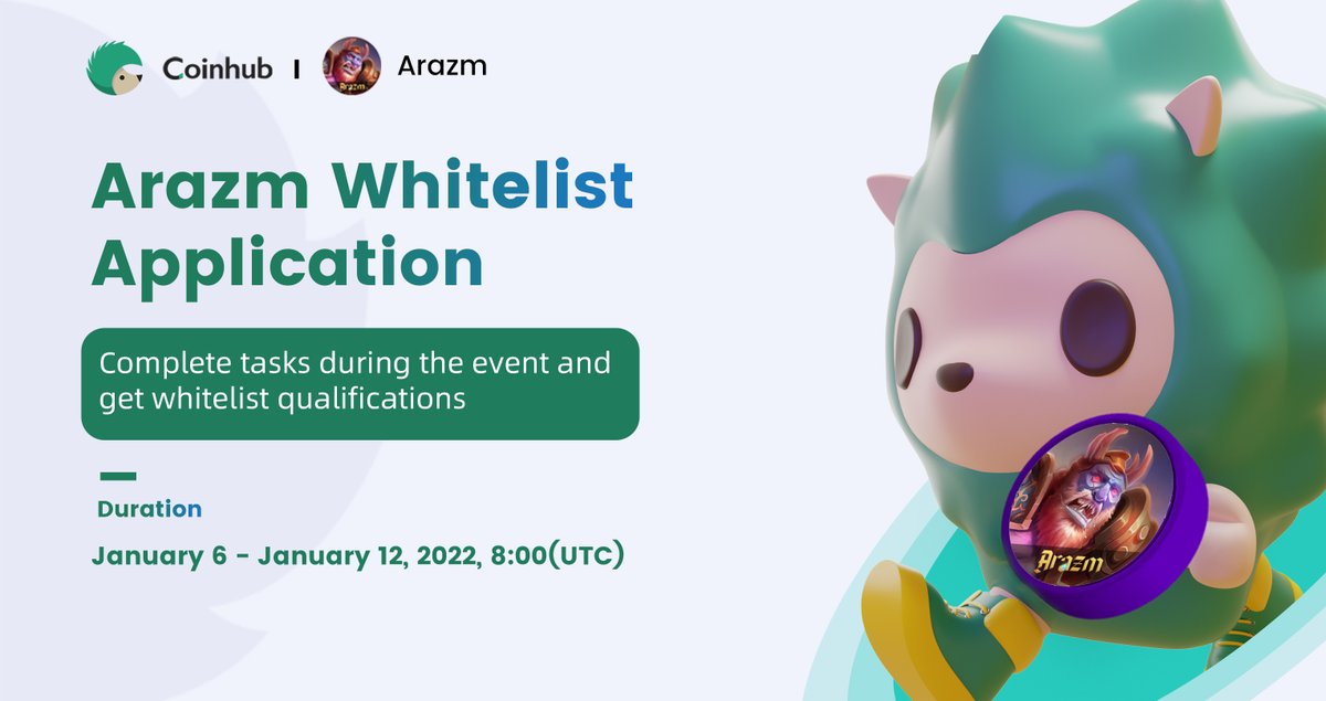 🎁Coinhub &amp; <a href="/ArazmGamefi/">salam sh</a> Whitelist #Giveaway &amp; Refundable #IGO 
 
Rules
✅Follow <a href="/Coinhub_Wallet/">Coinhub Wallet</a> and <a href="/ArazmGamefi/">salam sh</a>
✅Join t.me/Coinhub_EN and t.me/ArazmGamefi
✅Rt+Like+Tag 3ppl ​
✅Fill out gleam.io/k0B1L/coinhub-…