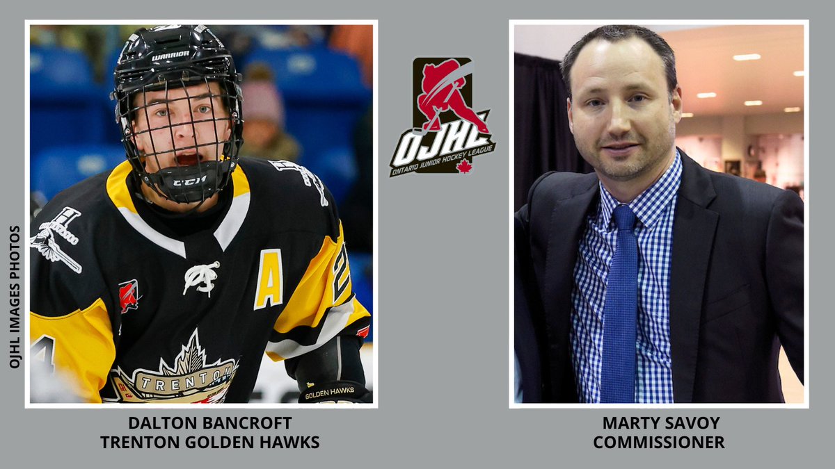 The OJ🍊 on the news 📺 

Commissioner Marty Savoy and NCAA DI commit Dalton Bancroft of our <a href="/OJHLGoldenHawks/">Trenton Golden Hawks</a> interviewed by <a href="/LindsayDunnTV/">Lindsay Dunn</a> 

<a href="/CityNewsTO/">CityNews Toronto</a> tonight between 5 &amp; 7

Subject: #COVID19 #onpoli pauses

#leagueofchoice