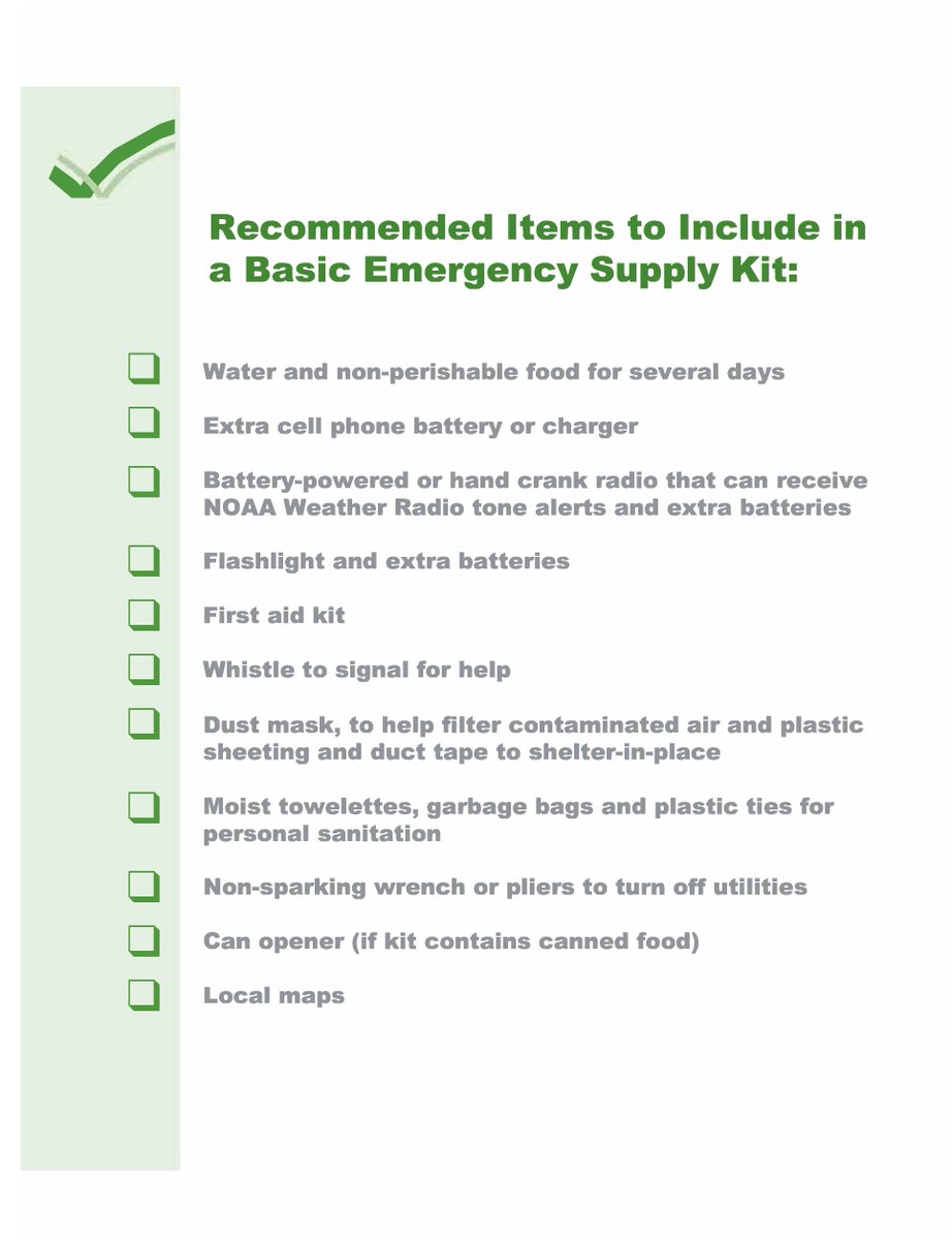 Now’s a great time to update your emergency kit. Here’s a list to help you make sure you have everything you need!