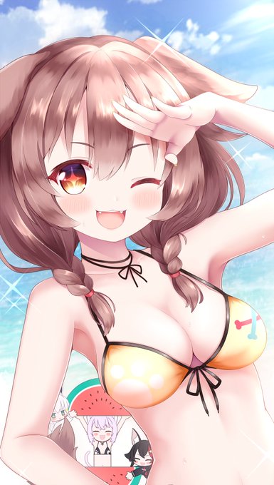 #冬だけどホロ水着 