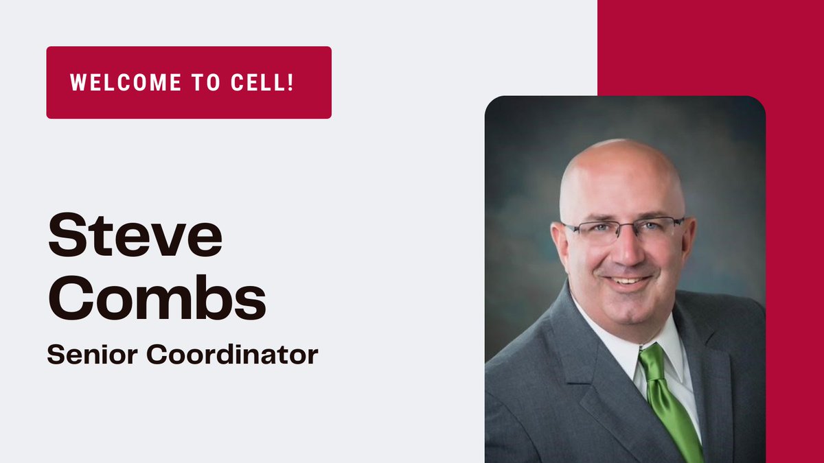 CELLuindy's tweet photo. Please join us in welcoming Steve Combs to the #CELLteam! Steve will serve as a senior coordinator working with our Early College initiative. We're thrilled to have Steve on board and to see #EarlyCollege work continue to grow across Indiana! #ECHS https://t.co/oDqgJrNhVY