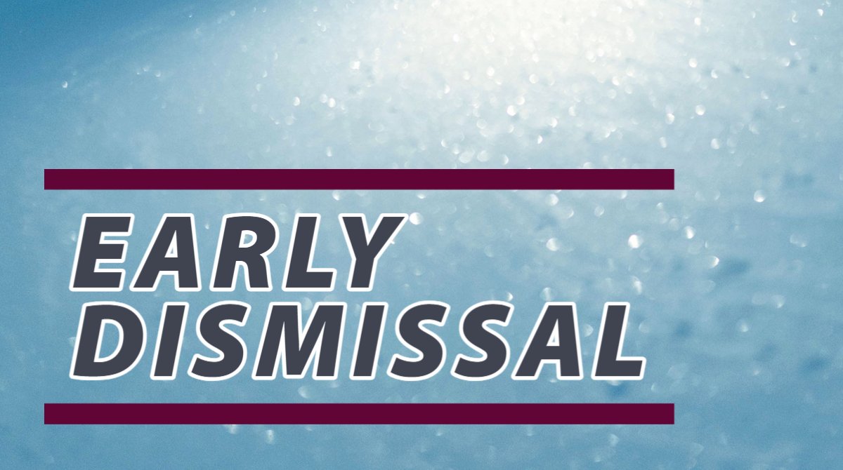 TheKCSD's tweet photo. As a safety precaution, the KCSD will release 1 hour early with bus service on Thursday, Jan. 6, 2022.

The district has continued to monitor the weather conditions and have spoken with meteorologists and road crews and there is 77% chance for inclement weather. https://t.co/eKoiZdEjGg
