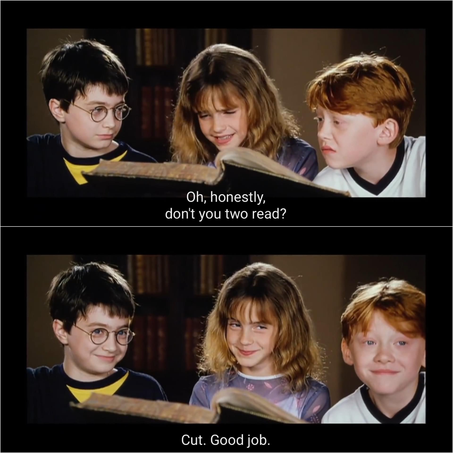 Daily Harry Potter on Twitter "The way they smile after the director