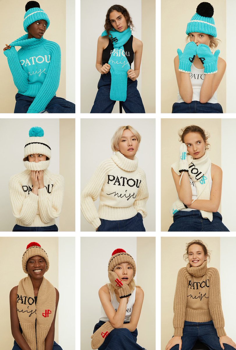 Patou Neige, our Winter capsule, hand knitted by a workshop in Bosnia Herzegovina supporting women in needs, is available on patou.com #exclusive #Capsule
