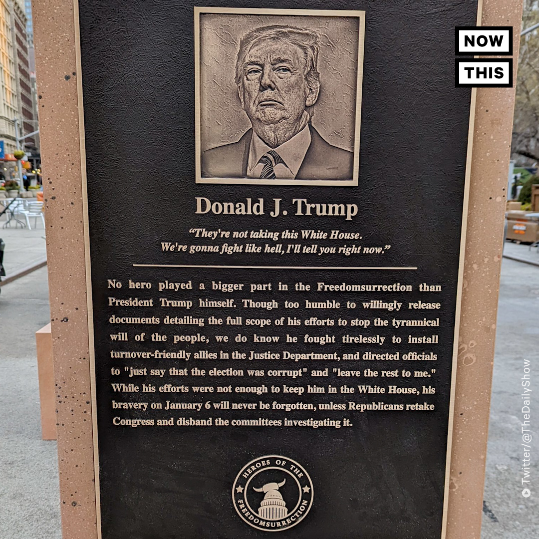 nowthisimpact's tweet image. A new pop-up display has been spotted in New York City, courtesy of the folks at 'The Daily Show with Trevor Noah.'