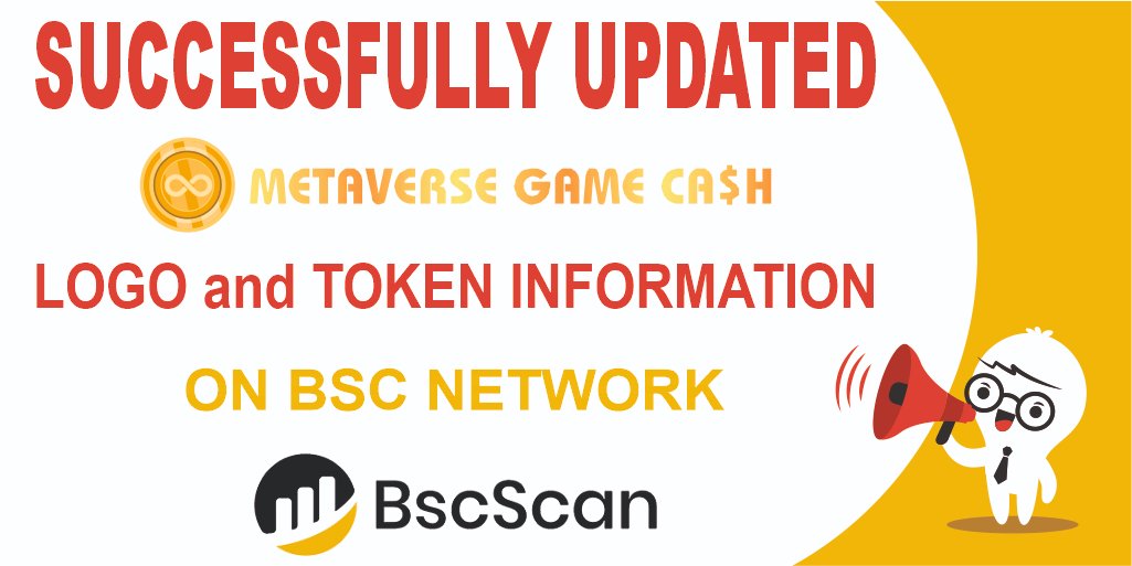 📣 GOOD NEWS 📣
✅ SUCCESSFULLY UPDATED METAVERSE GAME CASH LOGO AND TOKEN INFORMATION ON BSC NETWORK ✅
Check it on 👉 bscscan.com/token/0x6f89d8…
Join ICO now 👉 metaversegamecash.io/b/buy/mvgc
#Metaverse #MetaverseGaming #MetaverseCoin