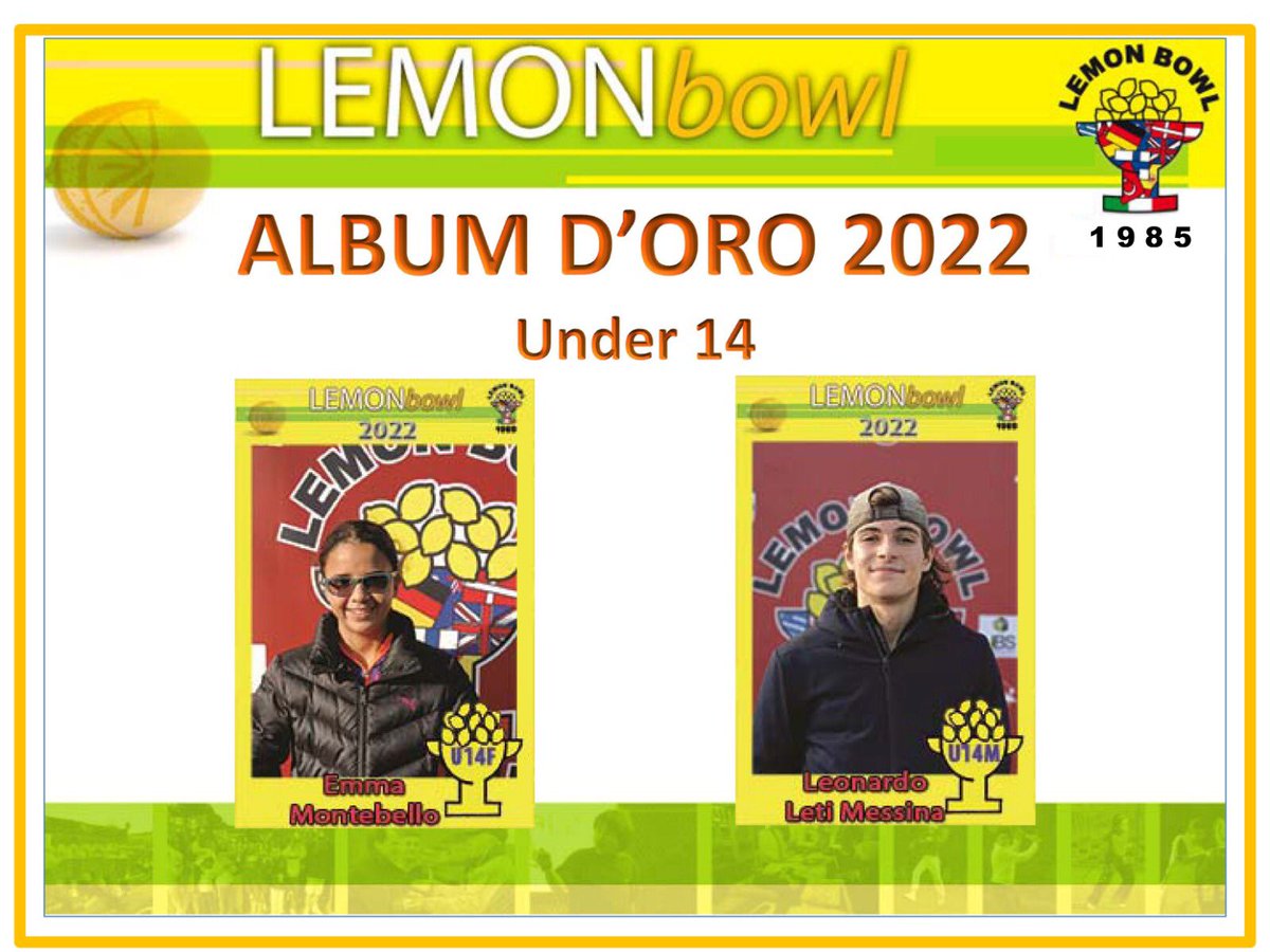 Lemonbowl1985's tweet photo. I nuovi campioni del Lemon Bowl 🏆

Tommaso Pantò (U10) 🔵
Nicole Scarpino (U10) 🟣
Gabriele Galesi (U12) 🔵
Tea Kovacevic (U12) 🟣
Leonardo Leti Messina (U14) 🔵
Emma Montebello (U14) 🟣

#lemonbowl #lemon22 #tennis https://t.co/BMx0NJT2po