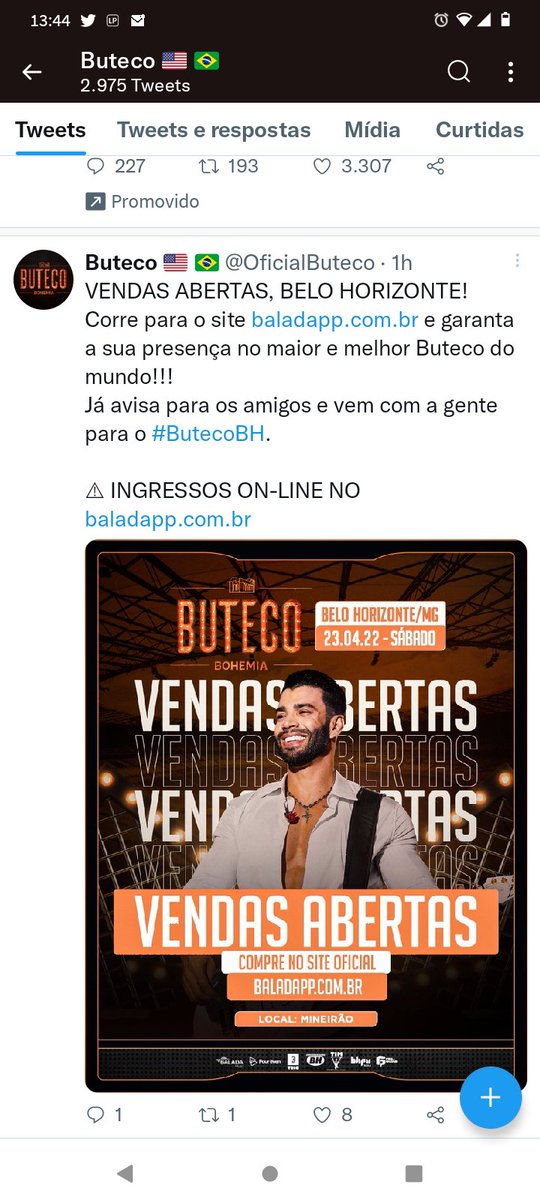 frankleonny's tweet photo. @OficialButeco que absurdo e menos de  1 hora um ingresso custa $600,00 @gusttavo_lima estamos no Brasil.
#gusttavolima #ButecoBH # https://t.co/ruEKHQmEe2