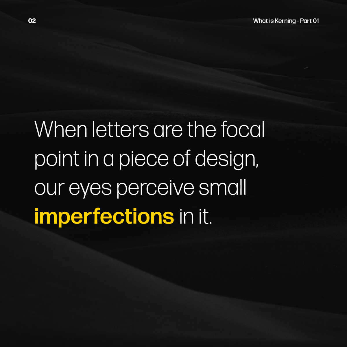 ThinSeed's tweet photo. Kerning is a process of adjusting space between two individual characters. https://t.co/v1qji7u1PH