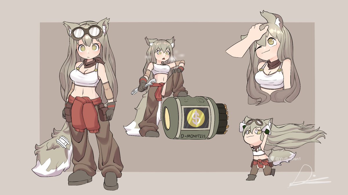 Lily the Fox Girl Mechanic. 