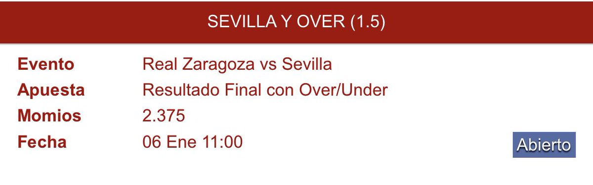 MrPICKolo's tweet photo. Otra recomendación para #CopadelRey, está a punto de empezar, #Sevilla a ganar, les dejo el #pick que yo metí, es más arriesgado, pero nos la vamos a jugar. 
#FreePick #SoccerPick https://t.co/DGFG3X1utN