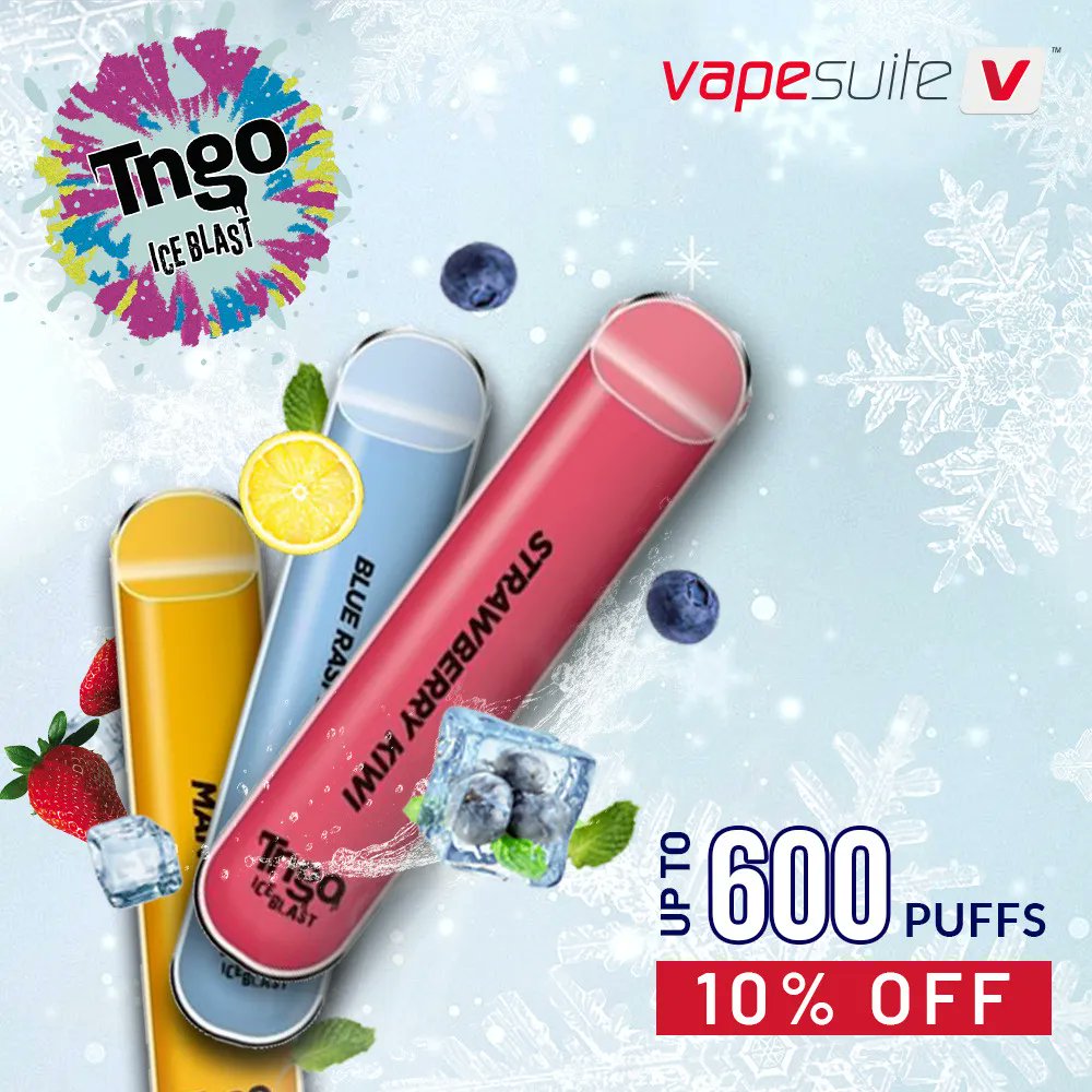 vapesuiteuk's tweet photo. Flat 10% off on Tngo Ice Blast Disposable Pod by Tngo 🥳

https://t.co/Ktx5ads3bz

#vapelife #vapesuite #disposablepod https://t.co/M5WP9eotbd