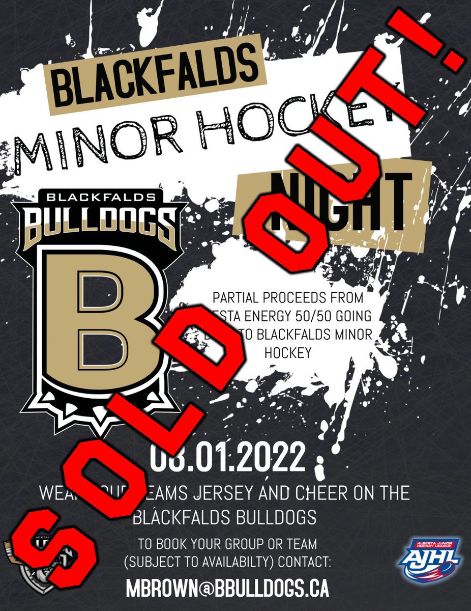 Not a bad way to start a 7-game homestand! 

Saturday might be #soldout but there's still time to get your tickets to one of our upcoming home games.

Get them through <a href="/Tickets_Alberta/">Tickets Alberta</a> and get ready to cheer the boys on! Go Bulldogs Go!
ticketsalberta.com/event/blackfal…