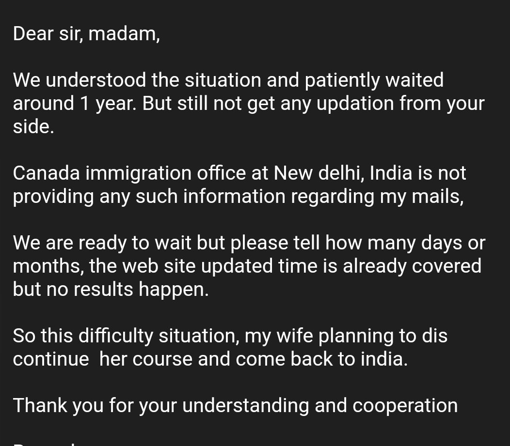 AbijithCM2's tweet image. Please please understand indian SOVP applicants situations