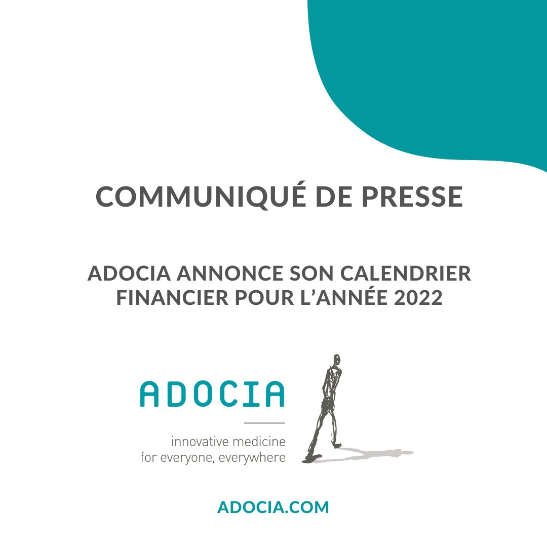 Adocia Biotech (@adocia_biotech) on Twitter photo <a href="/Adocia_Biotech/">Adocia Biotech</a> annonce son calendrier financier pour l'année 2022.
adocia.com
#biotech #Innovation #diabetes #obesity <a href="/Adocia_Biotech/">Adocia Biotech</a> annonce son calendrier financier pour l'année 2022.
adocia.com
#biotech #Innovation #diabetes #obesity
