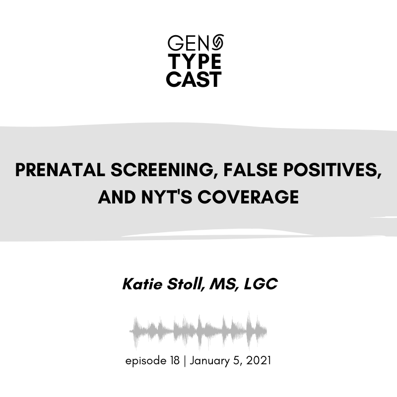 GreyGenetics's tweet image. NYT published an article focused on false positive rates in NIPS/NIPT. The reaction on Twitter from genetic counselors was mostly critical. 

Listen to the new episode of Genotypecast to hear GCs Eleanor Griffith and @katie_stoll discuss the implications of this article. #GCchat