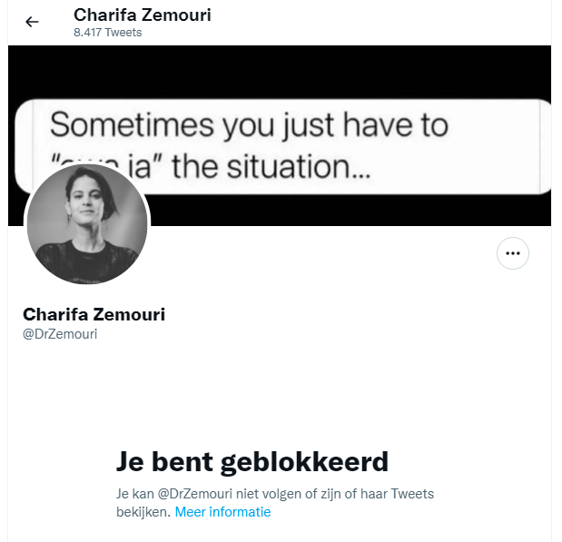 RichardBurghout's tweet photo. @DrZemouri Heel bijzonder dit.

Publiekelijk een compliment uitdelen, maar privé geblokkeerd worden. https://t.co/32tQSW5i1W