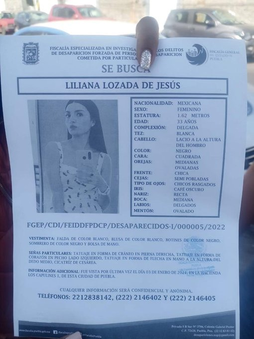 animaldigital_'s tweet photo. #TeBuscamos ‼️ Liliana Lozada desaparecida en #Puebla desde el 3 de enero de 2022
@DesaparecerEnMx @botDesaparecidx https://t.co/WJrLrdQ7lZ