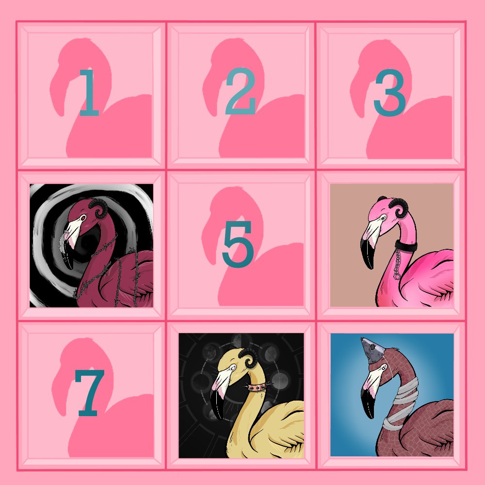 Congrats to 
<a href="/yunusarikk/">yunuszone</a> for winning No.6! Send us a DM

🦩Round 5 Flamingo

🎲Huge #NFTGiveaway! 🔥

We have 9 Solmingo #NFTs to give away 💯

   ✅Follow and RT 💎
   ✅Tag 3 Friends 🦩
   ✅ pick a number 

Minting at: solmingos.com
#NFTCommunity #nftcollector