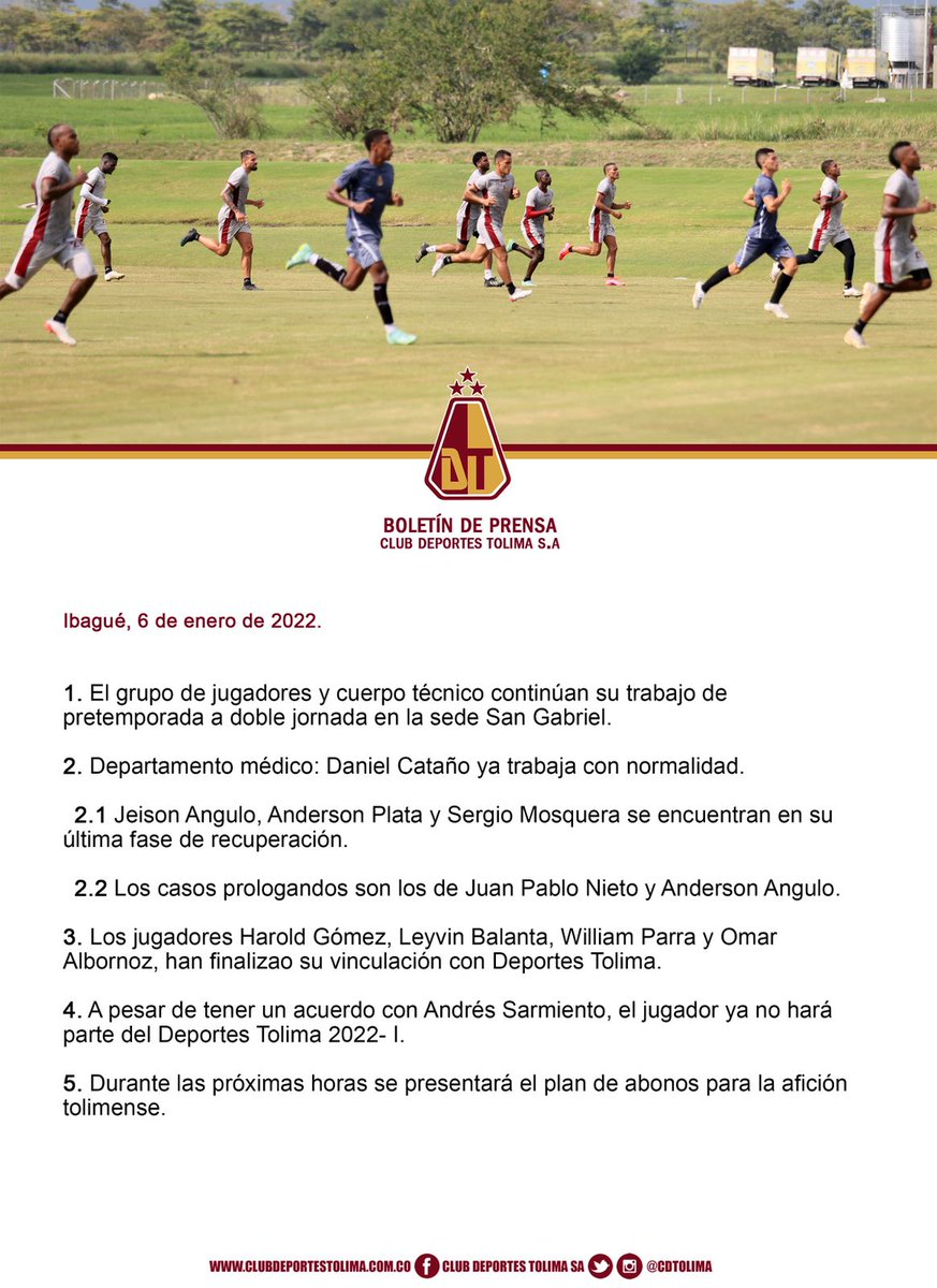CDTolima54's tweet photo. 📝❤️💛 https://t.co/baFz4CvLx0