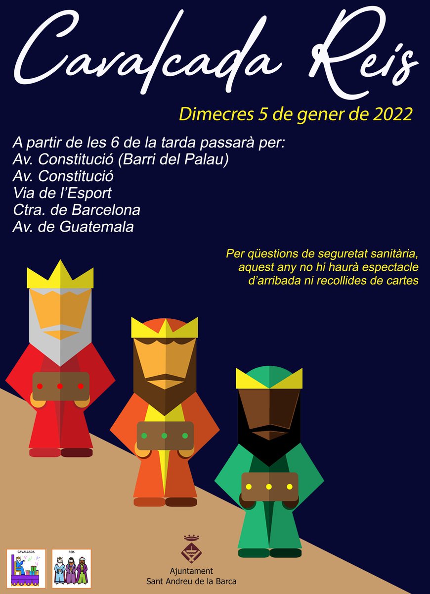 AVPCSABarca's tweet photo. Ahir vam finalitzar la #CavalcadadeReis   sense incidències. Agraïm a tots els voluntaris la seva col·laboració i també als ciutadans pel civisme que han demostrat.

#protecciocivil 
#semprealteucostat https://t.co/YjoZKH9kdQ