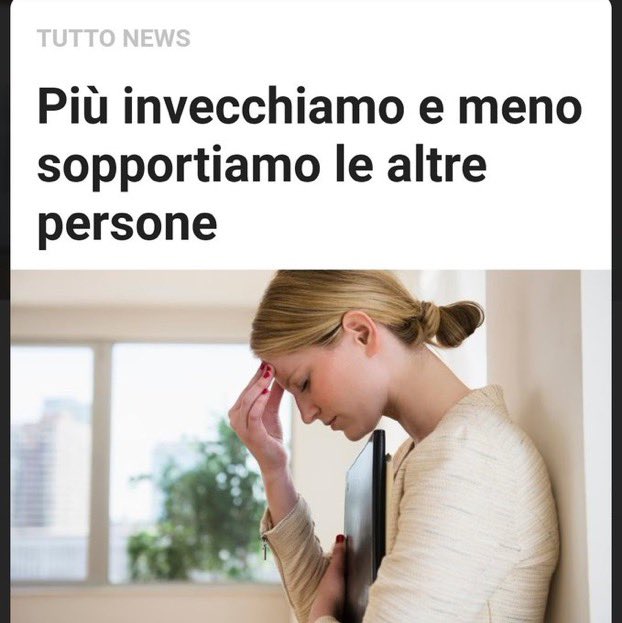 credo di avere 98 anni