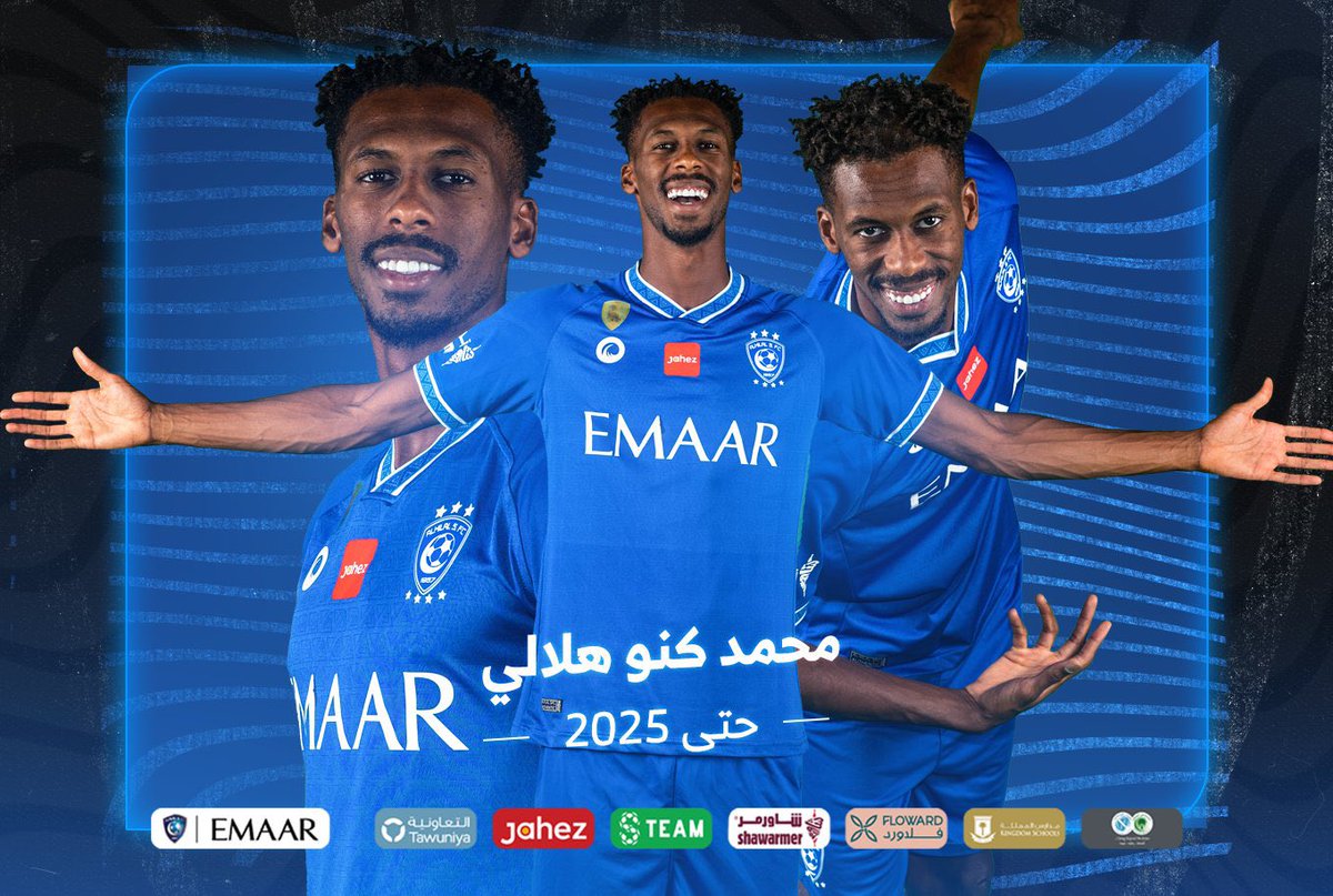 SamiAlJaber's tweet photo. اختار أن يصعد المنصات اكثر 💙🏆
مبروك لـ #محمد_كنو تجديد عقده مع تمنياتناً له بالتوفيق والابداع والامتاع اكثر💙
فهد بن نافل خلص فيك الكلام💙 https://t.co/R842jshgSH