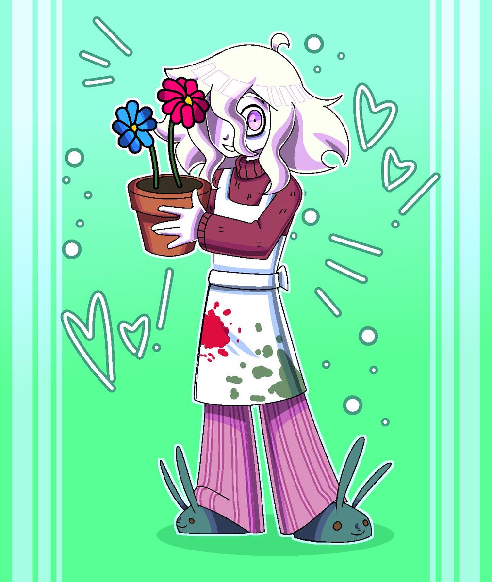 flowerloverotd's tweet photo. today's first and only florist otd is.. embry from it's not me, it's my basement (they/them)! https://t.co/YYHKdMZPMJ