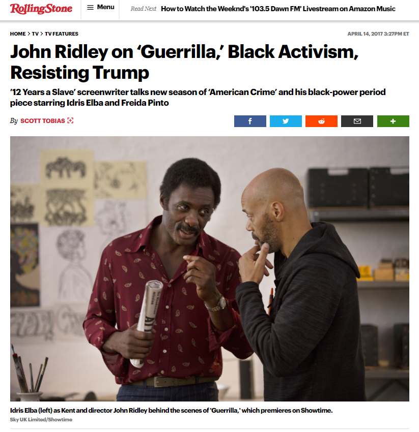 John Ridley on 'Guerrilla,' Black Activism, Resisting Trump