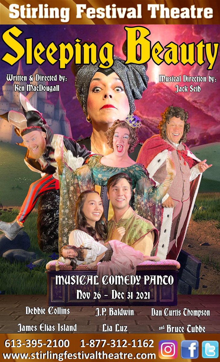 Hey Teachers! 
An amazing package for teachers. For the $100 per class (or $5 per student), you get: 
1. The YouTube link of our 2021 Sleeping Beauty Pantomime, approx 1.5 hours. 
2. A short video of a backstage tour.
(613)-395-2100 or email: boxoffice@stirlingfestivaltheatre.com