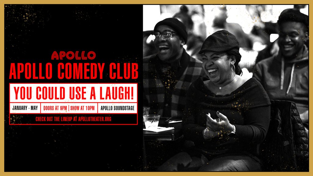 ApolloTheater's tweet photo. The Apollo stage is where generations of comedians, from Richard Pryor and Redd Foxx to Mo’Nique and Jamie Foxx - have come to launch their careers and sharpen their skills.
See who’s got next at #ApolloComedy Club! Join us on January 14th.
😂🙌🏽 https://t.co/8n3vM8Xkei https://t.co/Ntz436k8gN