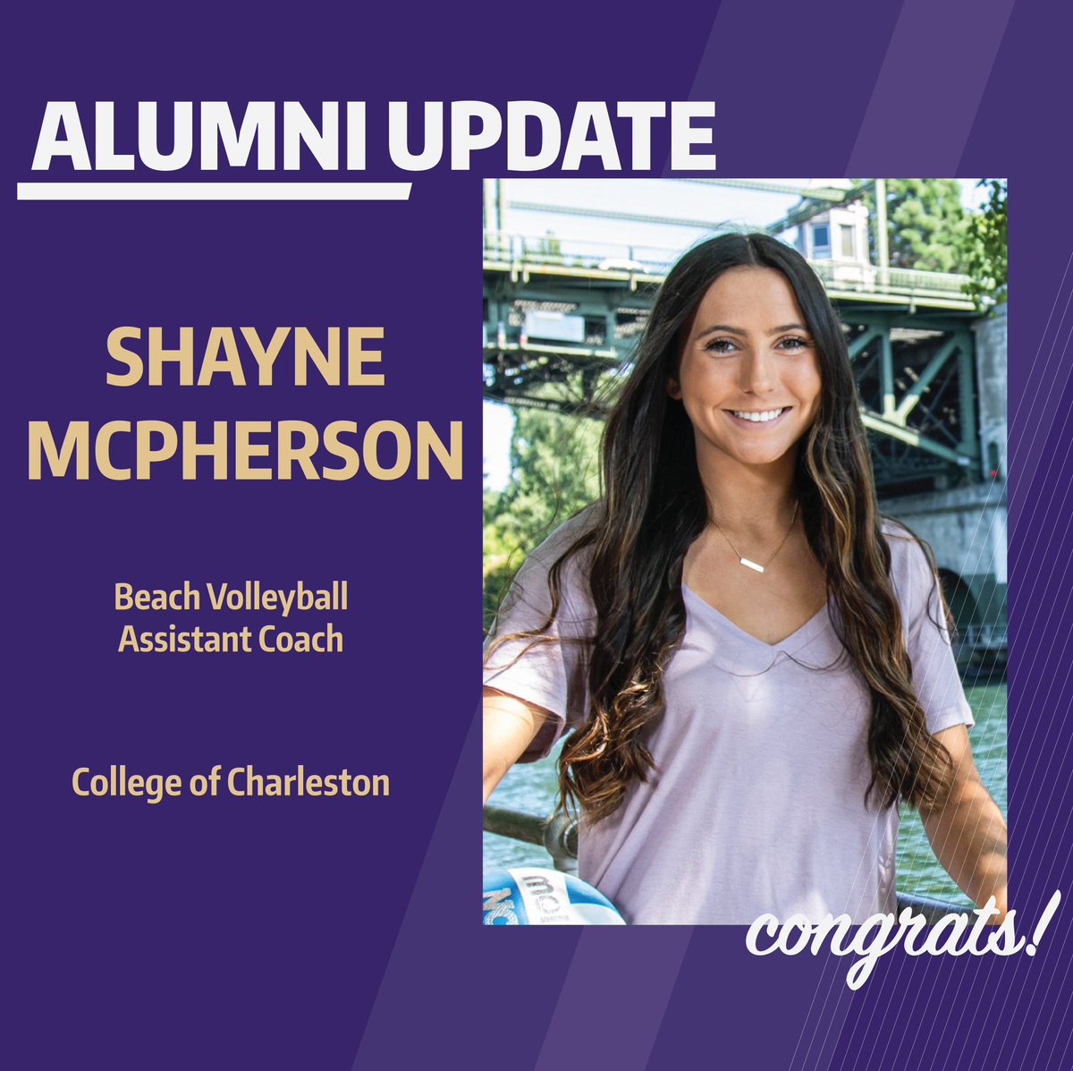 Alumni update! Congrats to 2021 alum, Shayne McPherson! 💜💛

#IALFam x #UWIAL