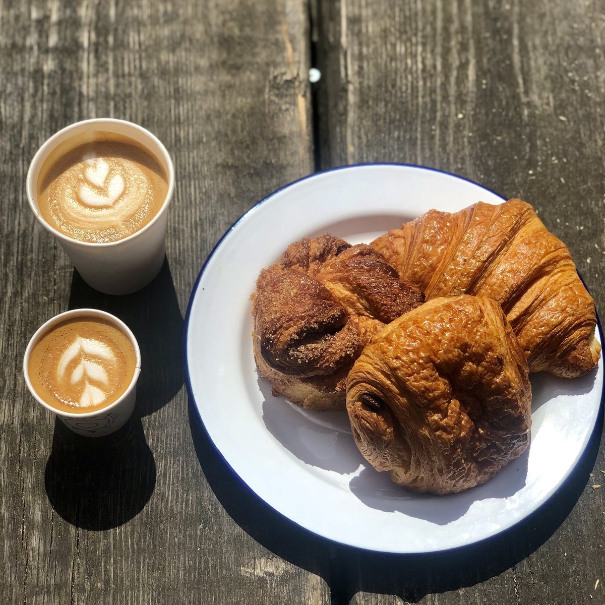 We're back open tomorrow! South London's finest coffee c/o <a href="/LomondCoffee/">Lomond Coffee</a> and <a href="/StJohnBakery/">St. JOHN Bakery</a> doughnuts &amp; pastries served up at the #Peckham/#EastDulwich shop from 8.30am, then we open our doors for browsing from 1pm...