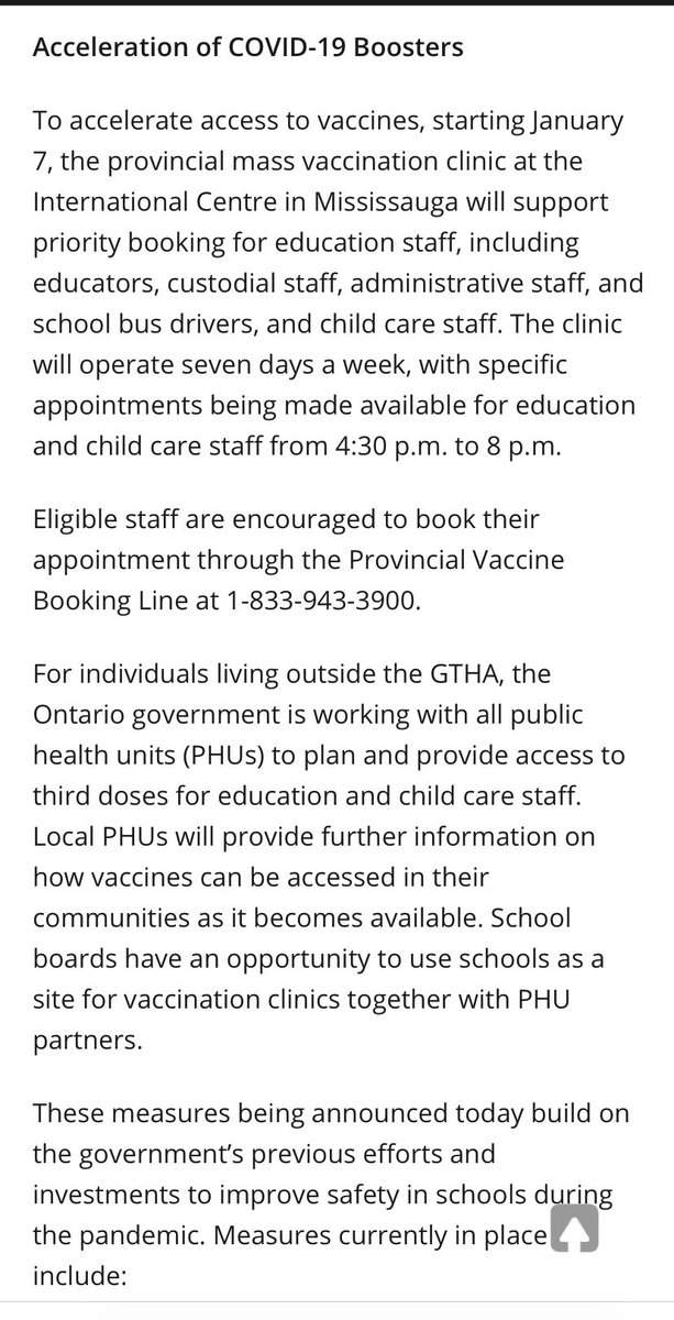 RichardCityNews's tweet photo. NEW - The Ford government says it’s accelerating booster shots for education workers as well as providing childcare workers N95 masks. https://t.co/DyK3pjBSUI