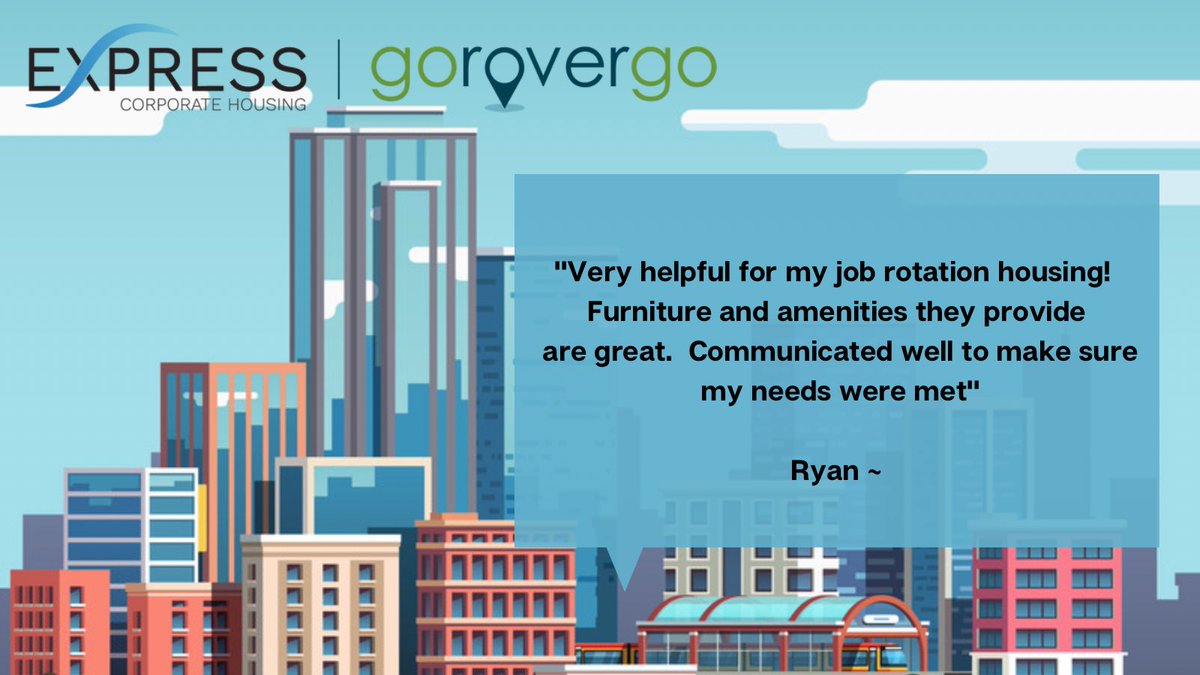Our team has started this new year with a BANG!! We continue to strive to meet your expectations every day! We’ll help you find your temp home! #ExpressCorporateHousing #GoRoverGo #corporatehousing #servicedapartments #relocation

expresscorporatehousing.com
888.899.7829