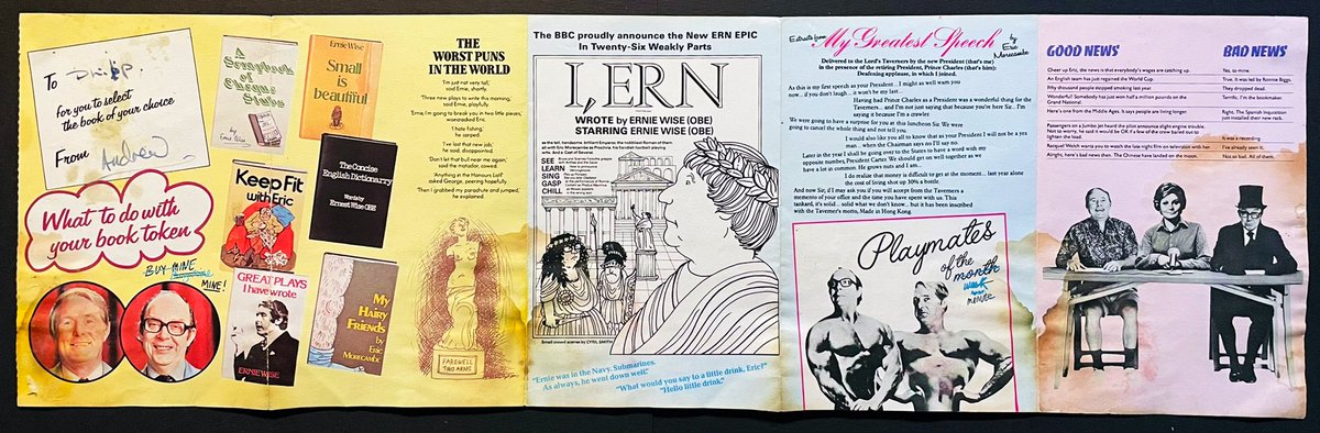 eric_ernie_col's tweet photo. New to #TheArchive

I’ve never seen another of these Book Token flyers…

Advertising 1977s

#TheMorecambeAndWiseSpecial 📕 

…it’s small, but perfectly formed, just like #LittleErn🦵 

#StillBringingSunshine 👓🌞♥️
#MorecambeAndWise #EricAndErn
#BooksAreGoodForYou 📚
#collector https://t.co/VSZAfTWQc5
