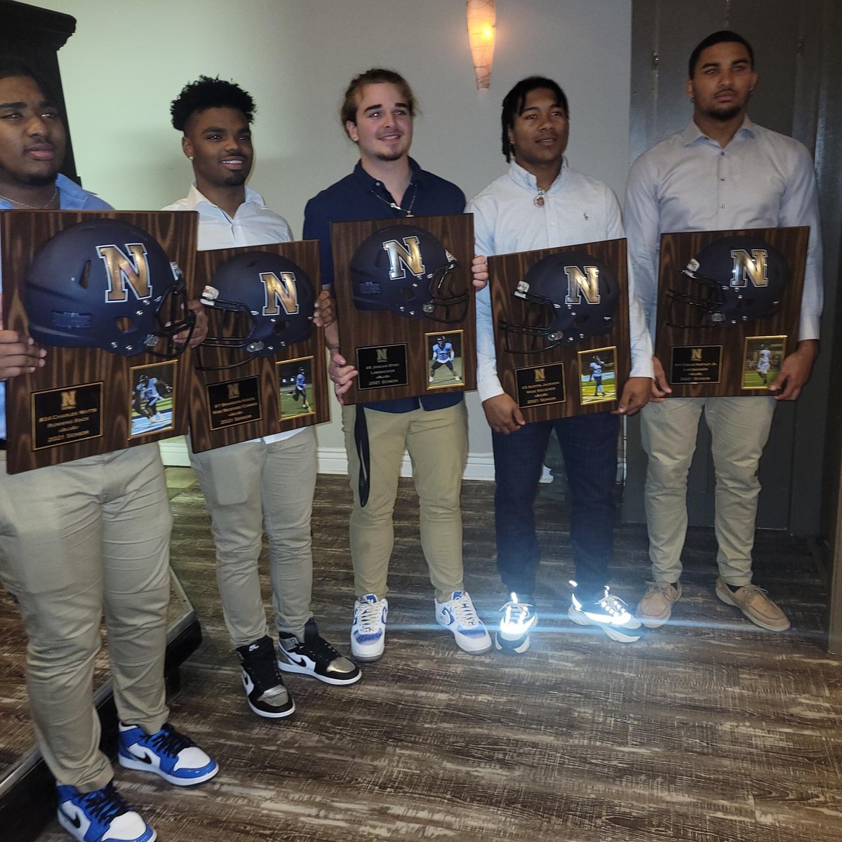 WaltLadner's tweet photo. Looks like last night was the banquet for @NorthshorePant1 and I can’t say how proud I am of these seniors. They will forever remember this. Them changing the culture. Rebranding a football club. Many people would laugh when I would say I was the SnC coach for NHS with how the.. https://t.co/xuNVZGR7P0