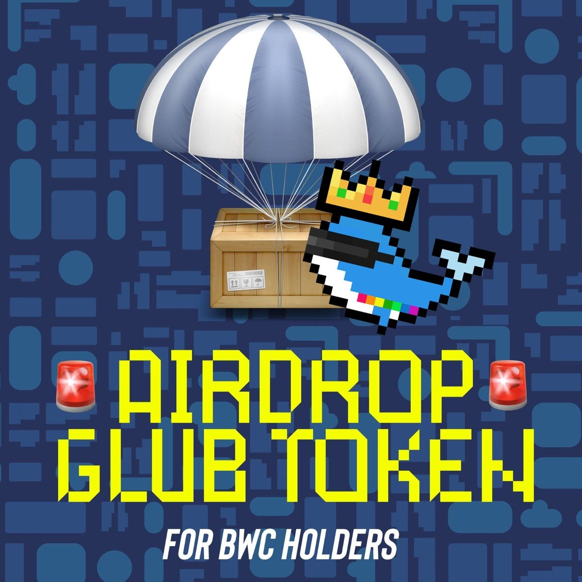 BWhaleClub's tweet photo. The First GLUB Token Airdrop will start in a few minutes.

It will take a while to arrive your wallet.

Missed this #airdrop? Buy a whale and prepare for the next drop.

https://t.co/Ih5Vt6b9DC

#memecoin #glubglub #solana #solanatoken #solananft #nftcollectors #airdroptoken #nft https://t.co/s0Qeqg4qOX