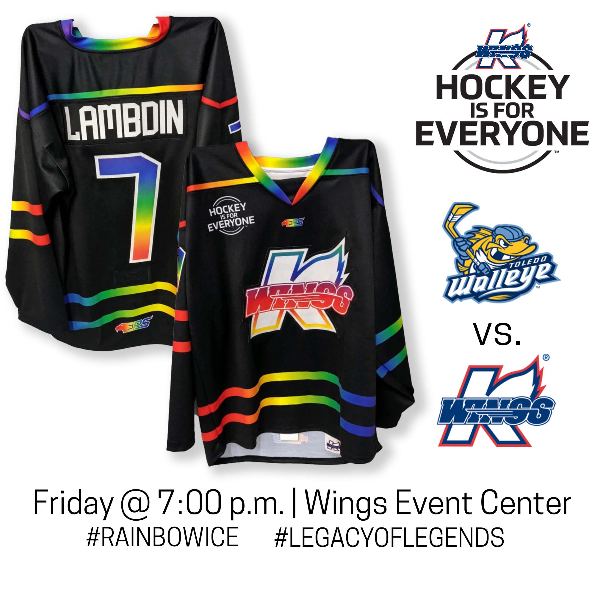 Kalamazoo Wings on X: Jerseys that Jerry would be proud of. @GratefulDead  night is this Saturday!  / X