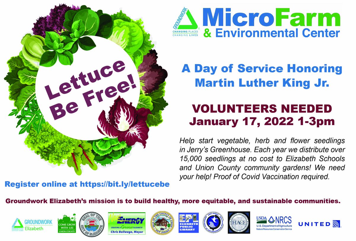gwelizabeth's tweet photo. Planting seeds of equity at our Jan.17 MLK Jr. Volunteer day from 1 to 3 pm. Join us behind Elmora Library 740 W.Grand St. Elizabeth. Sign up https://t.co/zGqneAROeH @BrendaMallory46 @CityofElizabeth @ElizabethNAACP   @alexaltman_ @MYCgwe #MLKDay https://t.co/Q7LXGsuJjF