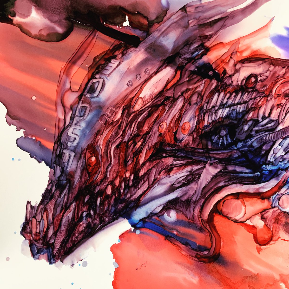 Old dragon paintings