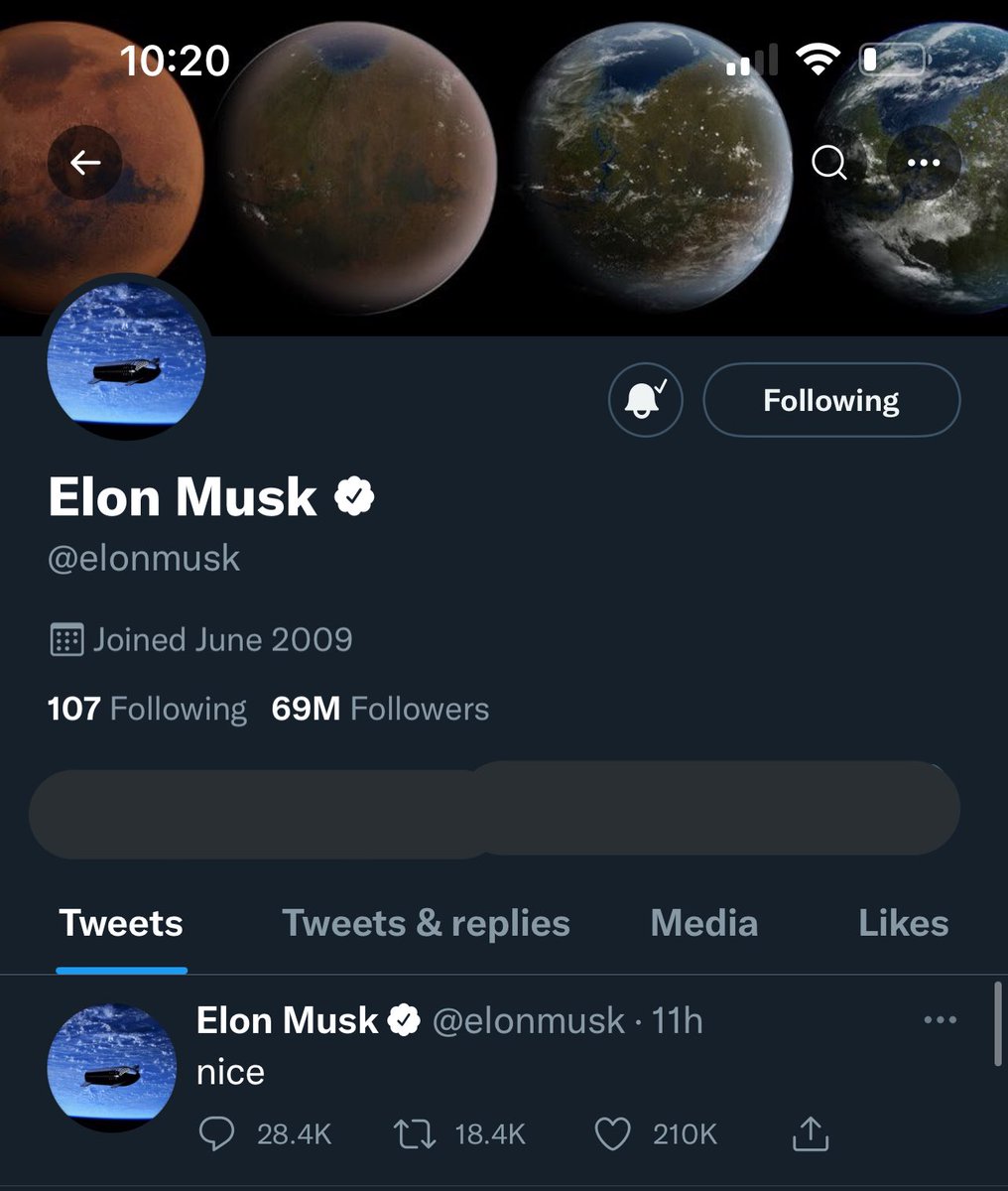 AlSultan_Meriam's tweet photo. We live in a simulation!
What are the chances!!!
Just 11 hours ago:
Elon’s followers 69M
Now:
Tesla is down by 1.69%
$TSLA price $1069.69

#elon #ElonMusk #ELON69 #Tesla #teslastock #Tesla69 https://t.co/jcmZYleu7G