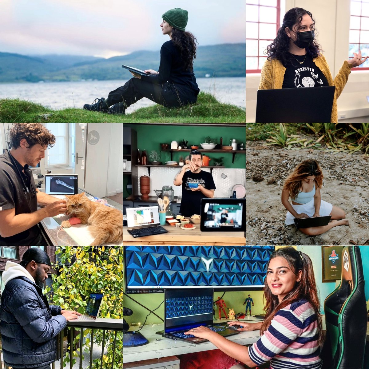 Lenovo's tweet photo. What is your #2022TechPrediction? From AI tech saving the bees to using videoconferencing to help save our oceans – technology is all around us.

Hear from our #LenovoInnovators about how tech will transform our lives in 2022 and beyond. #CES2022
