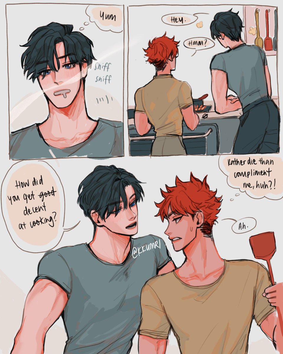 quarantine kagehina (pt 8: homemade chef 👨🏻‍🍳) 
