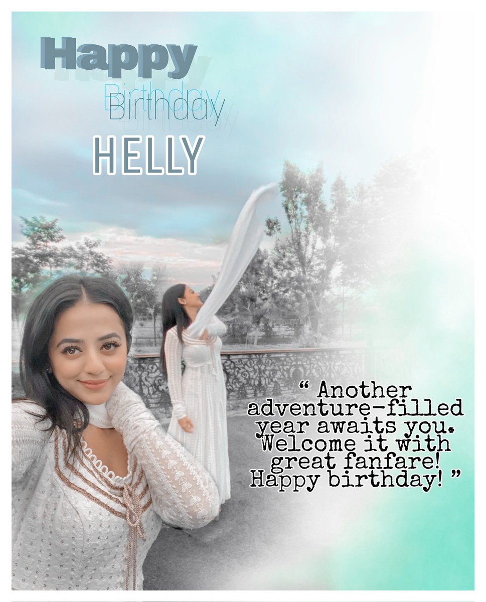 Happy birthday Helly ! I hope your day is filled with lots of love and laughter! May all of your birthday wishes come true.💕

Janmadin Mubarak Helly <a href="/OfficialHelly7/">HELLY</a>
