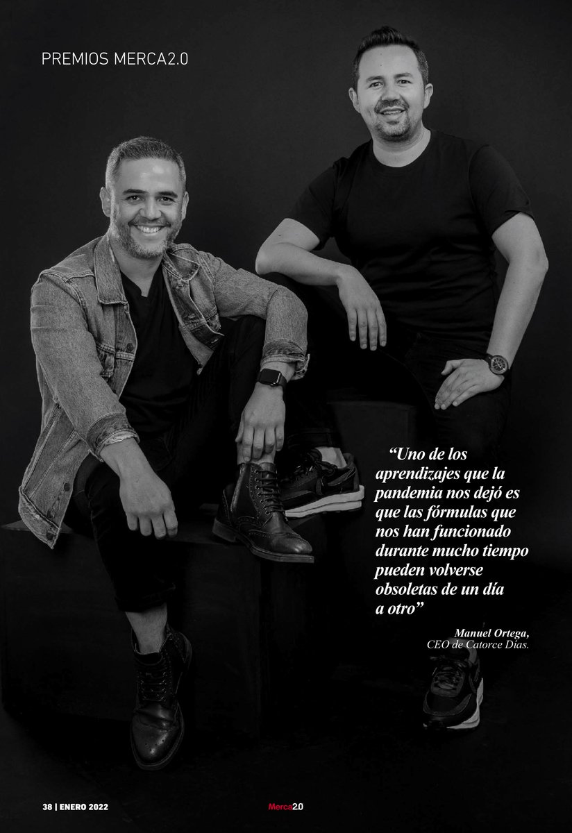 CATORCEDIAS's tweet photo. ¡@Merca20 nos nombró Mejor Agencia Digital de 2021 por segundo año consecutivo!
Gracias a las personas que nos prestan su talento, a los profesionales de nuestras marcas y a nuestros proveedores. Felicidades, este premio es suyo.
#HackTheFact https://t.co/Ayrd5mpcaK