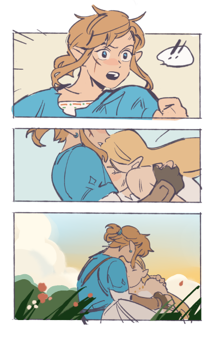 pending_url's tweet photo. an old zelda &amp; link comic that I still really like :'3,, post-ending https://t.co/OXOSK6JOJa