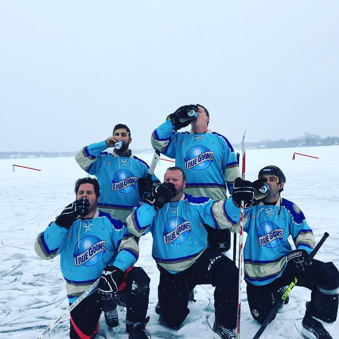 beerleague's tweet photo. Artfully chugged 🍻 https://t.co/ynj6QZlDzs #TBT #TrueGoonSquad https://t.co/MIVS6k54bZ