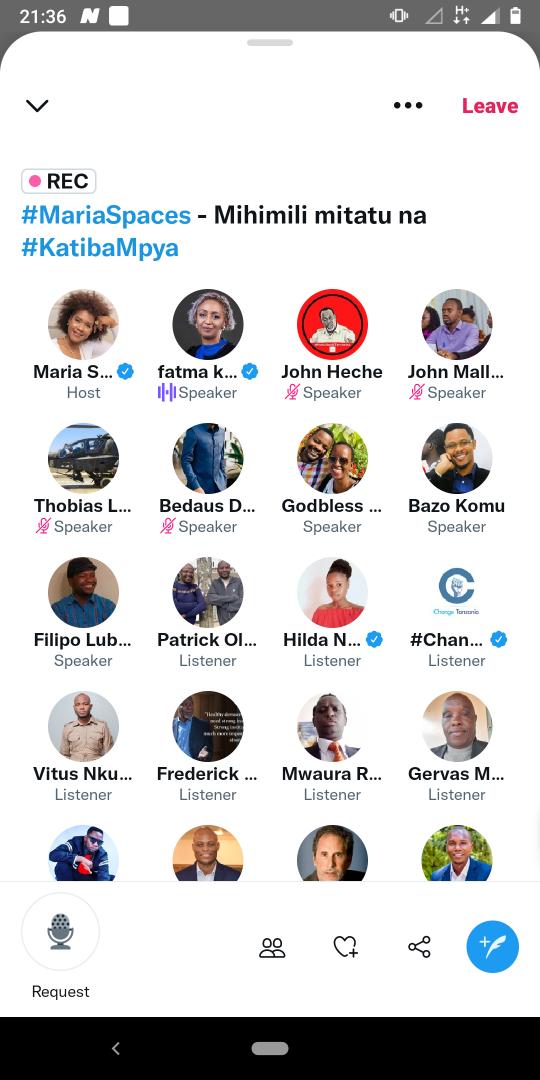 PatricOleSosopi's tweet photo. Kuna Hujuma Nafikiri Kwangu #MariaSpaces Inakatakata Sana Sijui Shidaaa iko wapi? Nimewasha VPN Bado Iko Shidaaa.
#KatibaMpya #wenyenchiniwananchi https://t.co/NwjBTjjBoq